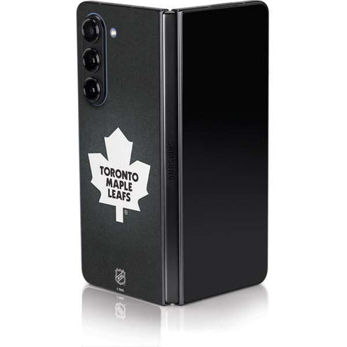 NHL Toronto Maple Leafs Black Background Galaxy Z Fold5 5G Skin